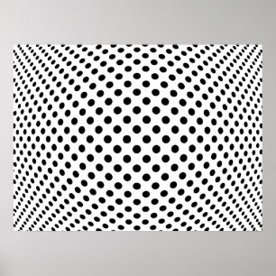 Dot Optical Illusion Poster