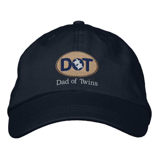 DOT (Oval-Drk) Embroidered Hat (Front)