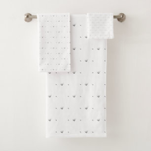 Dot, Pale Grey Bath Towel Set
