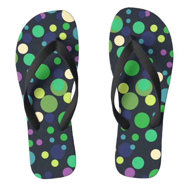 Dot Party Flip Flops (Footbed)