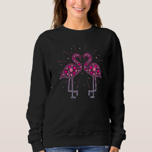 Dot Pattern Flamingo Bird September International Sweatshirt