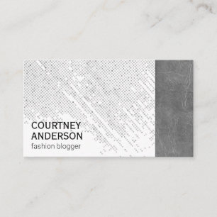 Dot Pattern   Leather Business Card