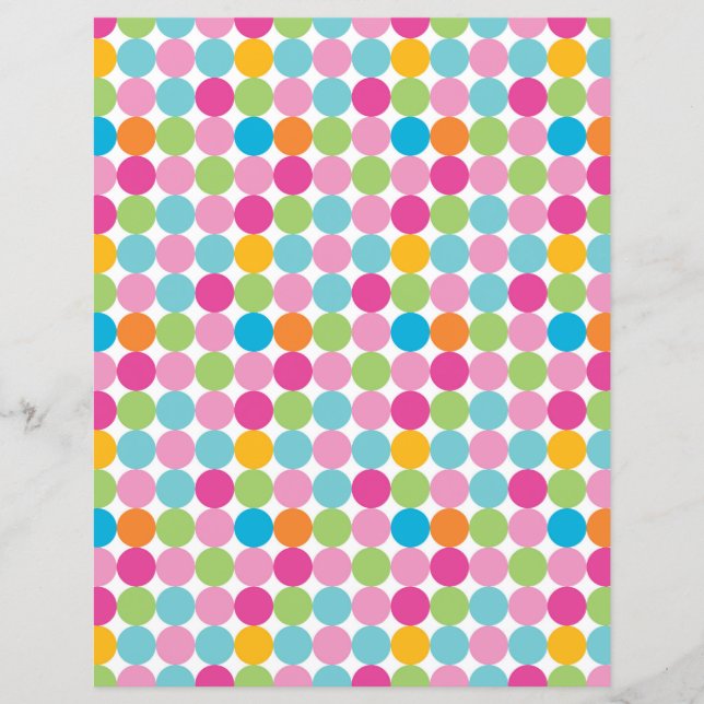 Dot Pattern Paper for craft and scrapbook (Front)