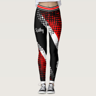 Dot Pattern Trinidad & Tobago Flag Leggings