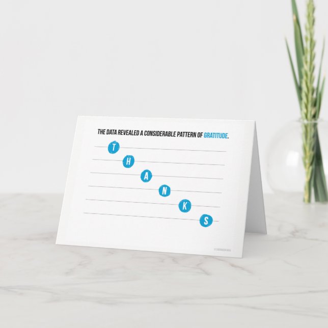 Dot Plot Thank You Card (Front)