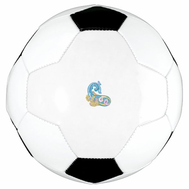 Dot, Sherpa Blue, Golden Sand Design Football (Front)