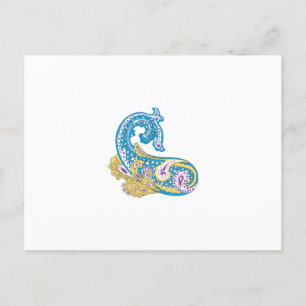 Dot, Sherpa Blue, Golden Sand Design Postcard