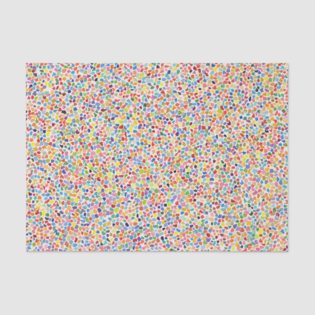 Dot Spots Modern Art Painting Decoupage  Tissue Paper (Front)
