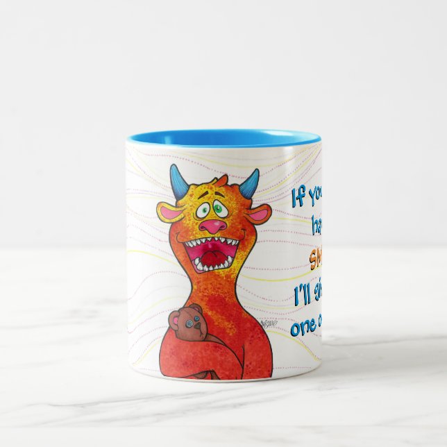 Dot the monster, mug (Center)