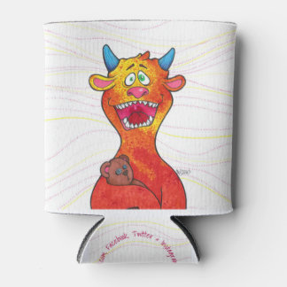 Dot the Monster, w/quote can cooler