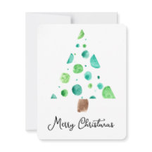 Dot Tree Christmas Flat Card