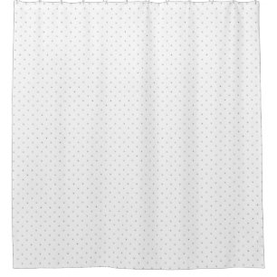 Dot, White Smoke Shower Curtain