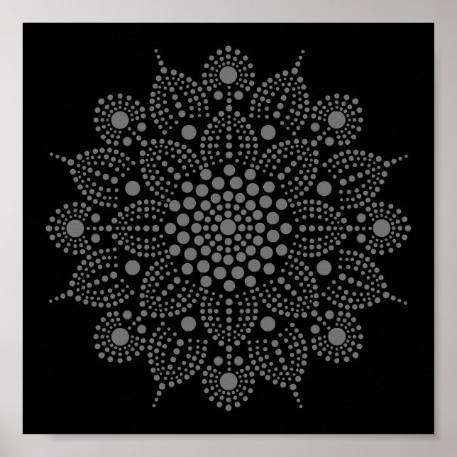 Dot Your Own Floral Mandala  Poster (Front)