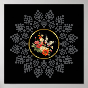 Dot Your Own Mandala With Centre Image Template Poster