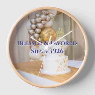 dotCATHOLIC Blessed Favored Wall Clock 10" #350710