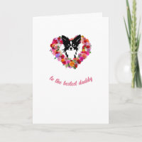 doting chihuahua daddy roses heart Father's Day