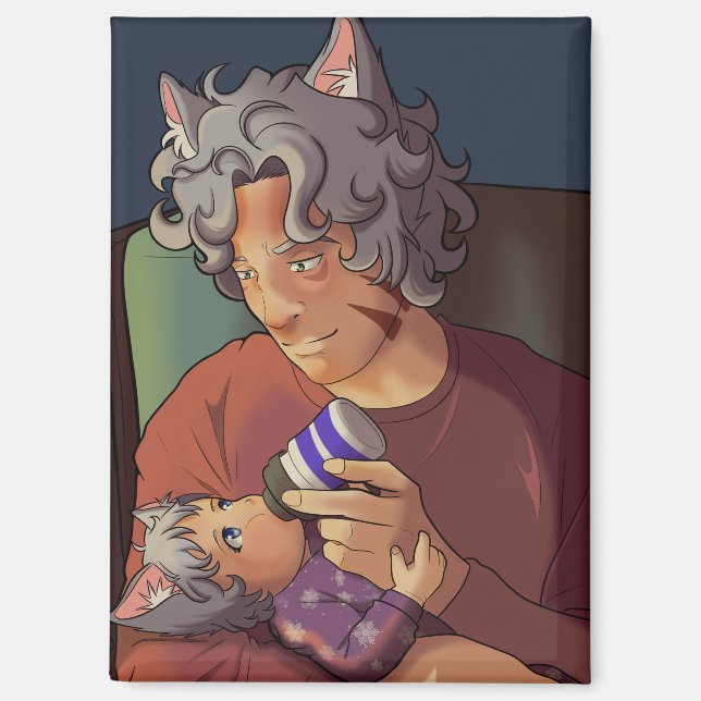 Doting Father Magnet (Front)