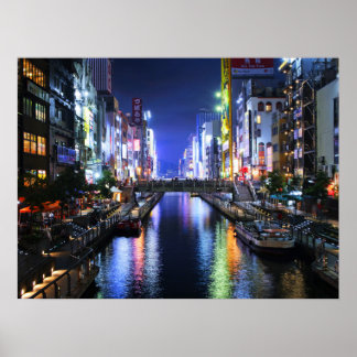 Dotonbori River Osaka Poster