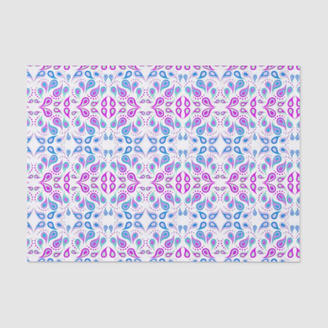 Dots and Paisley Pattern | Tissue Paper (Front)