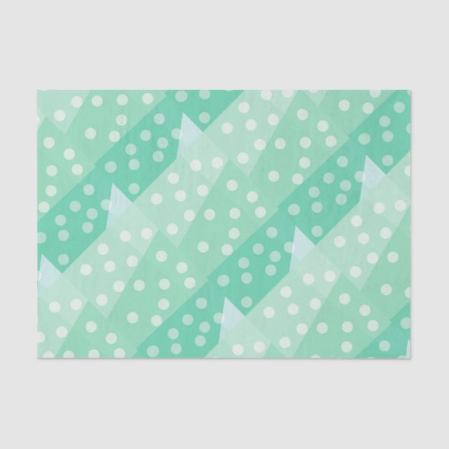 Dots and Spots Slanted Pattern Tissue Paper (Front)