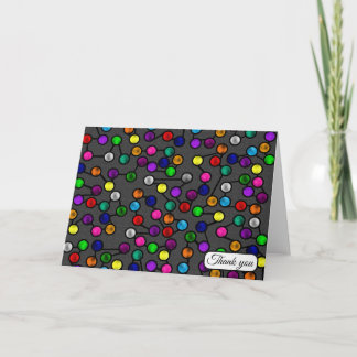 Dots and Sticks Thank You Card
