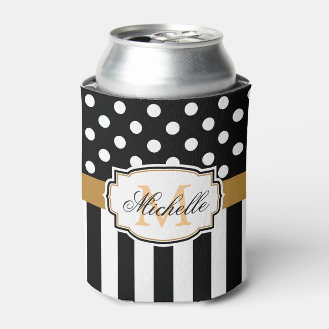 Dots and Stripes Can Cooler (Can Front)