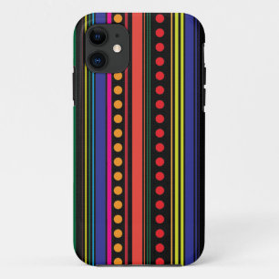 Dots and Stripes iPhone 11 Case