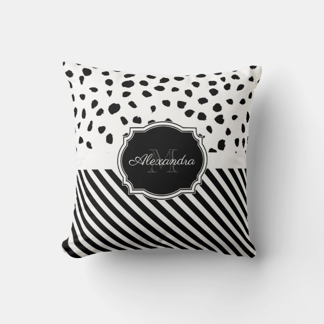 Dots and Stripes Cushion (Front)