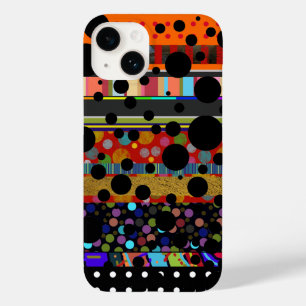 dots and stripes different patterned Case-Mate iPhone 14 case