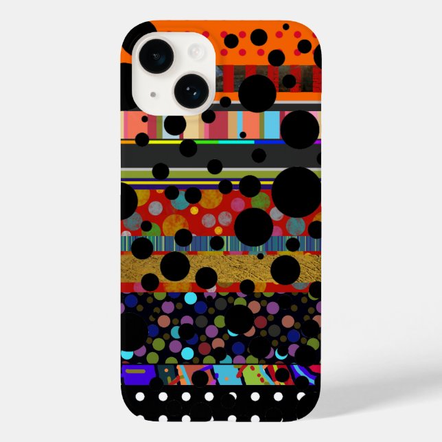 dots and stripes different patterned Case-Mate iPhone case (Back)