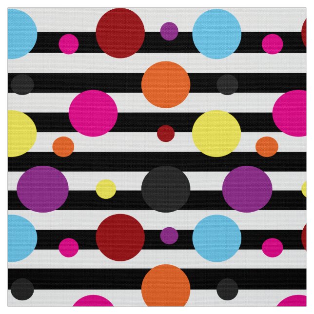 Dots And Stripes  Fabric (Swatch)