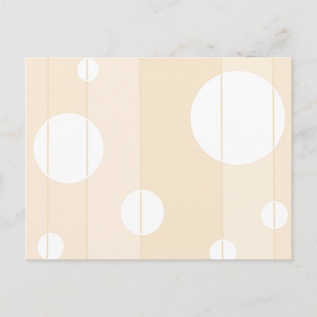 Dots and Stripes in Vanilla Postcard (Front)