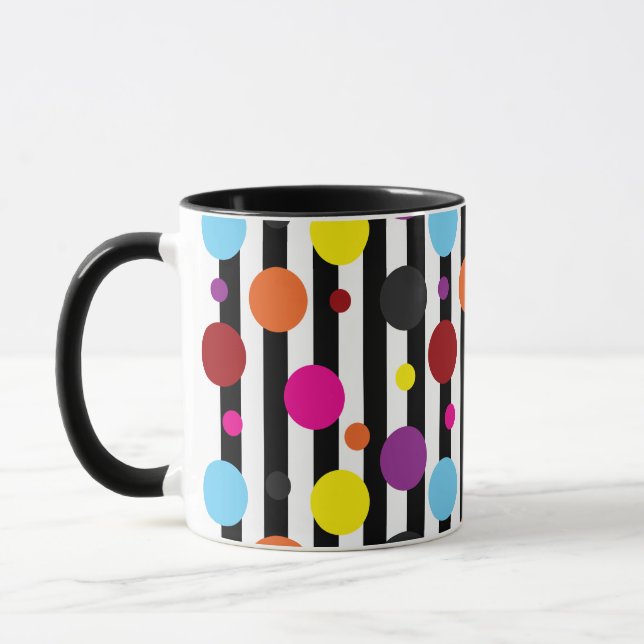 Dots And Stripes Mug (Left)