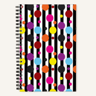 Dots And Stripes Notebook
