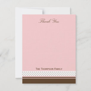 Dots and Stripes Thank You Card