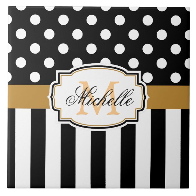Dots and Stripes Tile (Front)