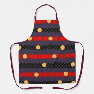 Dots Bands Chevron Arts Crafts Kitchen Apron