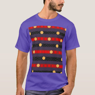 Dots Bands Chevron Sportswear Purple T-Shirt