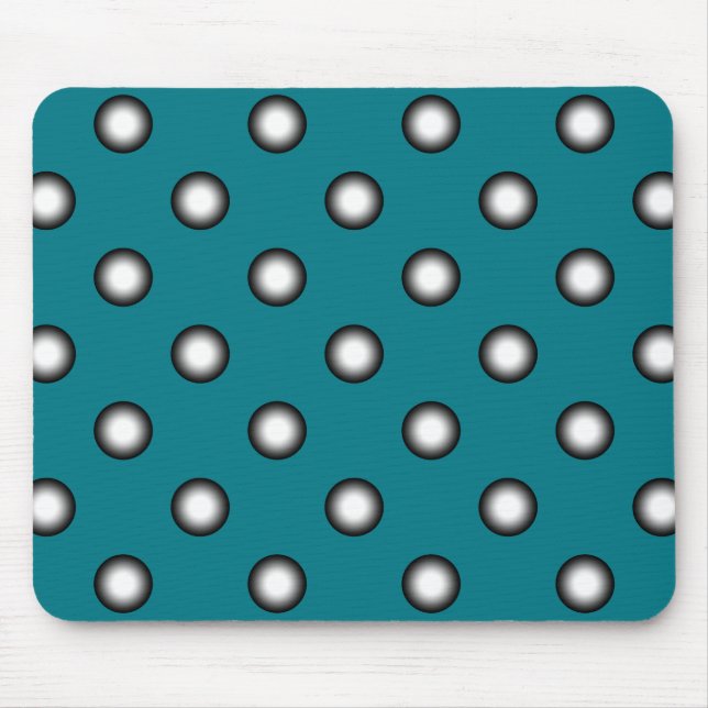 Dots black & white gradients + your backgr. & idea mouse mat (Front)