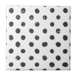 Dots Black White Pattern Cute Modern Simple Tile<br><div class="desc">Dots Black White Pattern Cute Modern Simple</div>