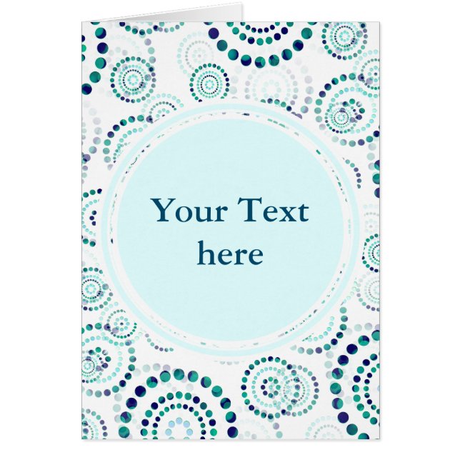 Dots Circle Power Flowers II + your backgr. & idea (Front)