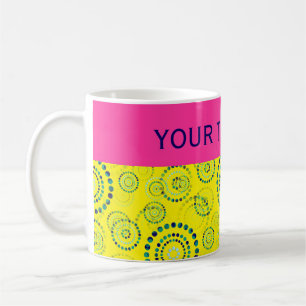 Dots Circle Power Flowers II + your backgr. & idea Coffee Mug