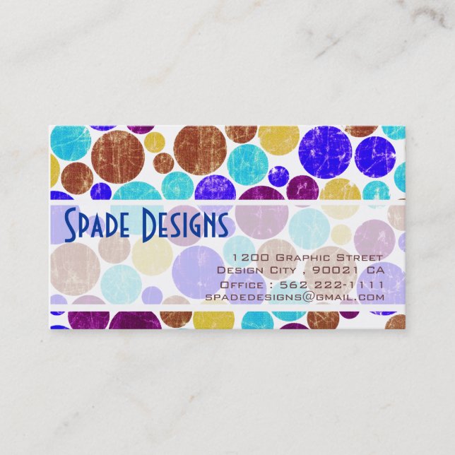Dots - Customised Business Card (Front)