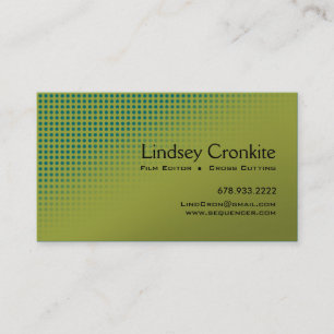 Dots Film Editor Hollywood Entertainment Industry Business Card