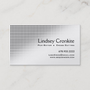 Dots Film Editor Hollywood Entertainment Industry Business Card