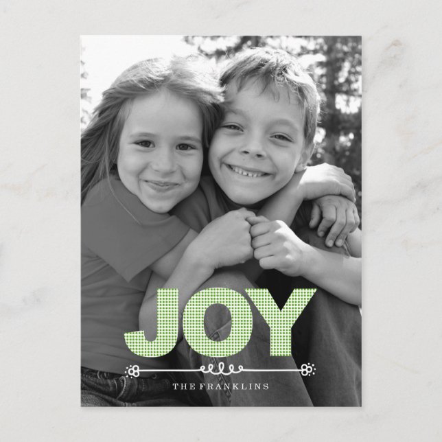 DOTS Holiday Photo Cards Postcard (Front)