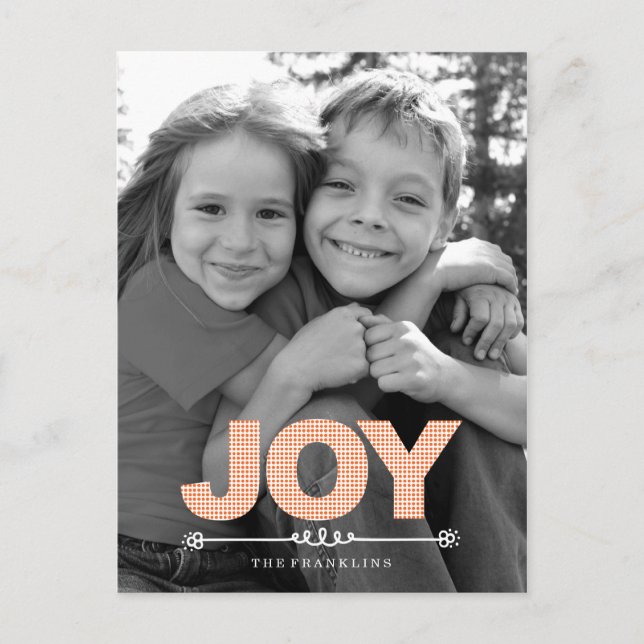 DOTS Holiday Photo Cards Postcard (Front)