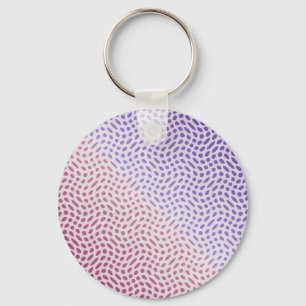 Dots in Pink and Magenta Key Ring
