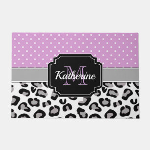 Dots & Leopard Print Doormat