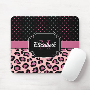 Dots & Leopard Print Mouse Mat